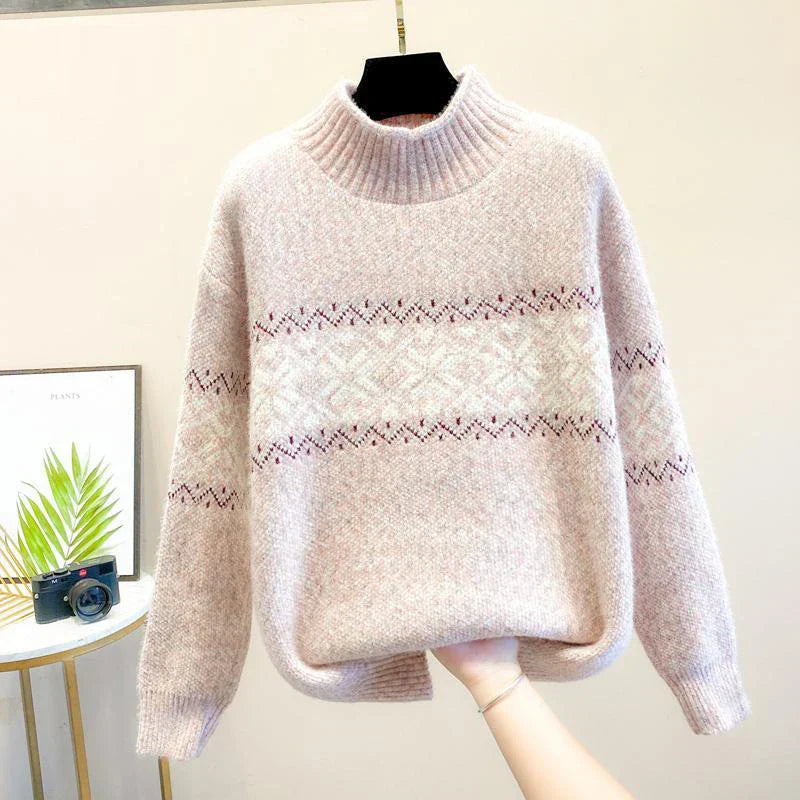 Women’s Sweater | Snowflake Knit Pattern