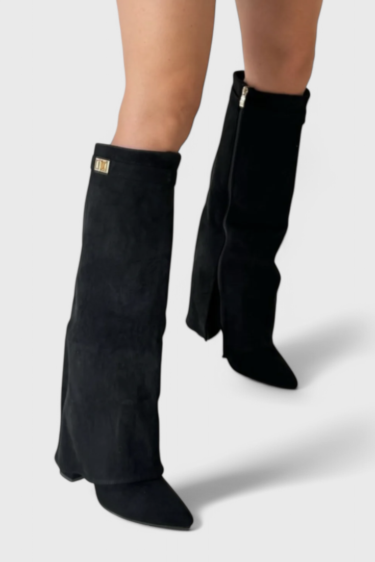 Boots For Women | Knee High Pointed Toe With Slim Heel