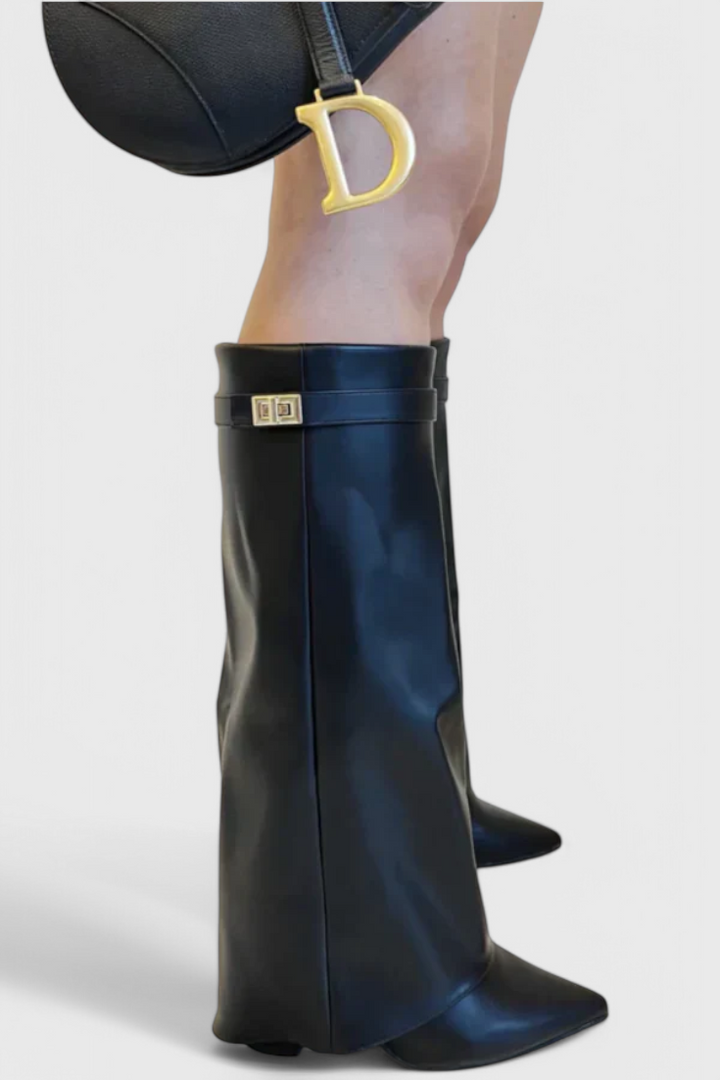 Boots For Women | Knee High Pointed Toe With Slim Heel