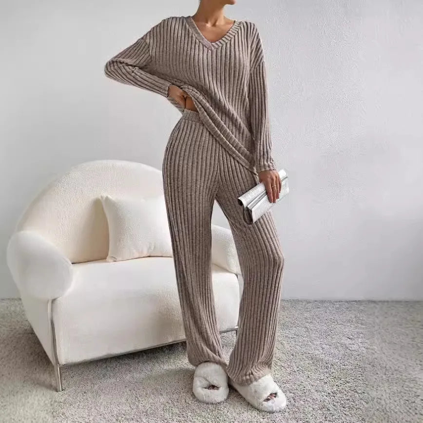 Women's Outfit Set | Long-sleeve Top and Matching Pant