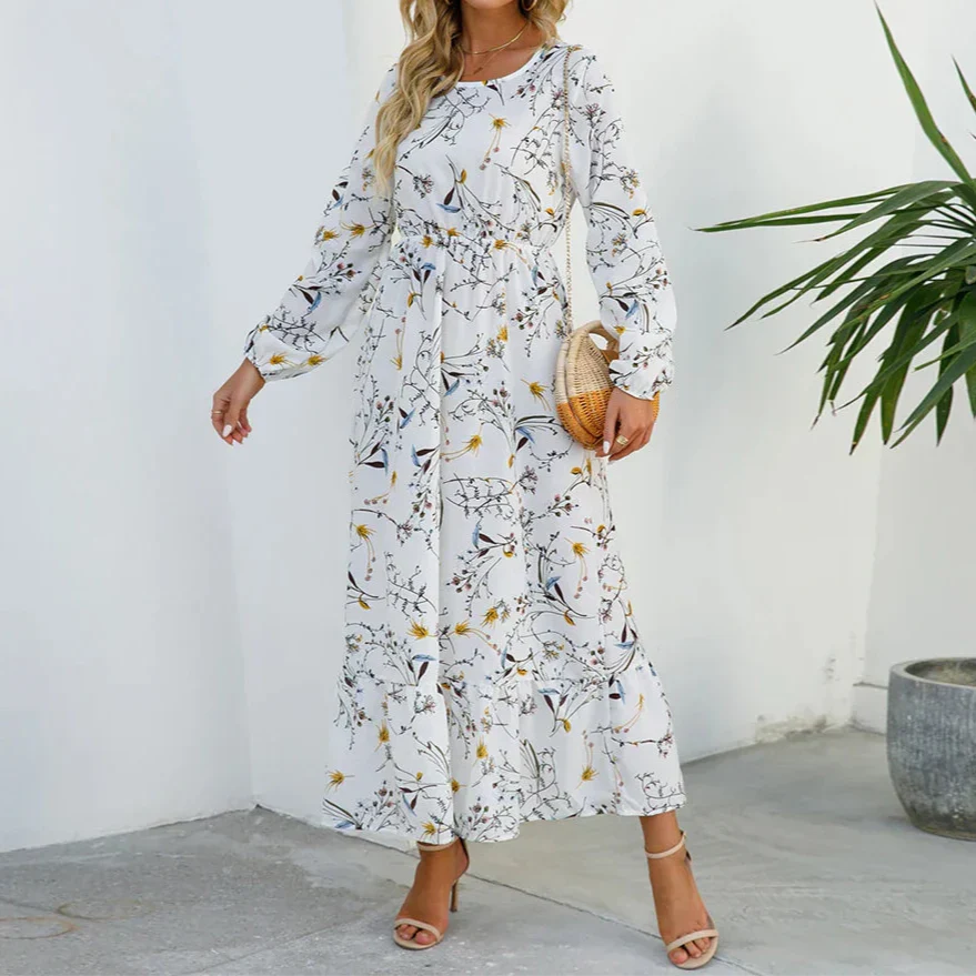 Women’s Dress | Floral Maxi Long Sleeve