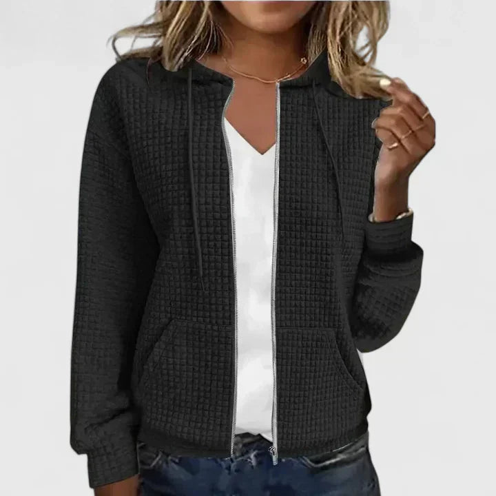 Women’s Jacket | Textured Zip Front