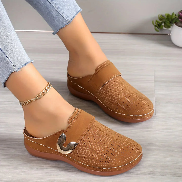 Women's Wedge Sandals | Perforated Slip-On