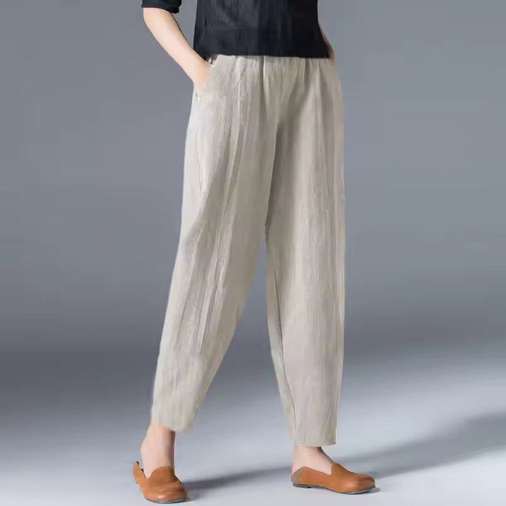 Women's Summer Trousers | Tapered Leg Cut