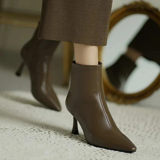 Boots For Women | Ankle Heeled With Pointed Toe