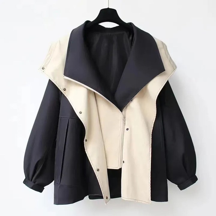 Women's Windbreaker Jacket | Snap-button Closure Details