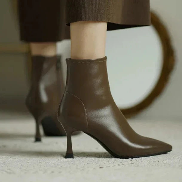 Boots For Women | Ankle Heeled With Pointed Toe