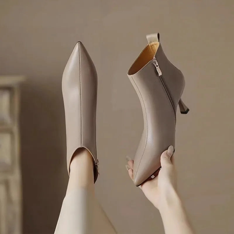 Boots For Women | Pointed Toe Ankle-Length Shaft