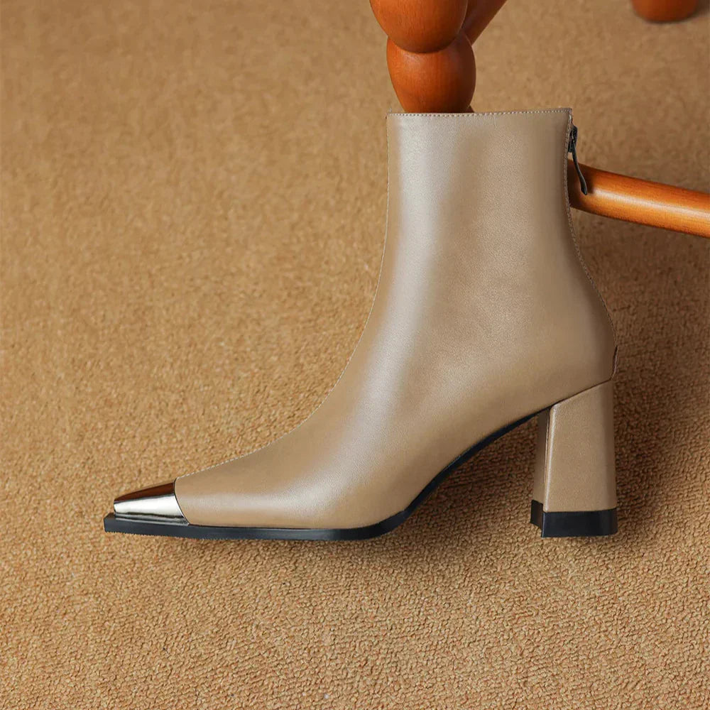 Boots For Women | Pointed Toe Block Heel Style