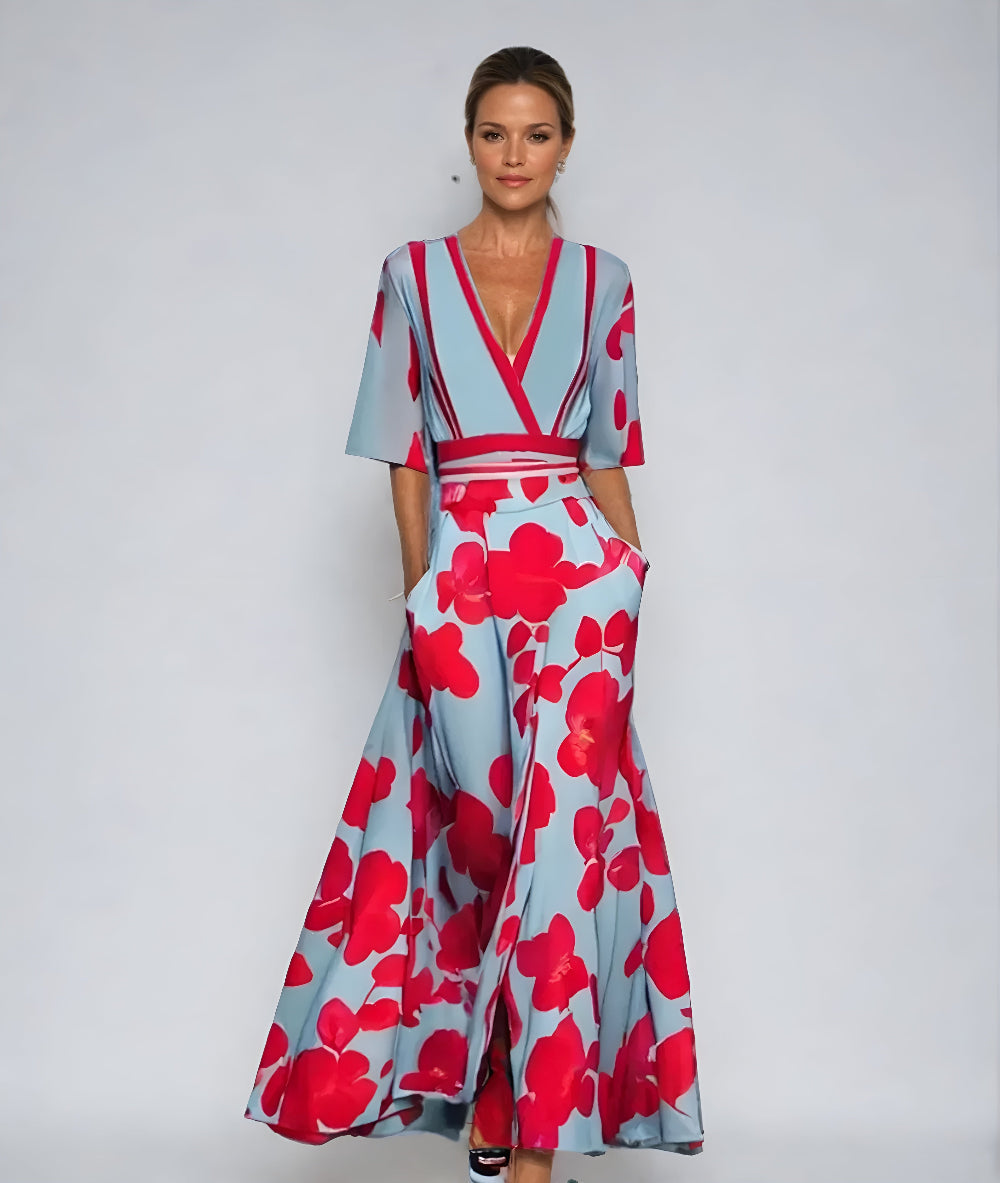 Women's Dress | Floral Wrap Maxi Length