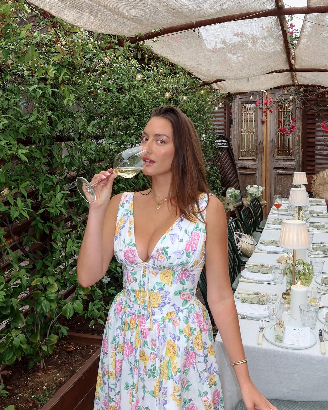 Women’s Summer Dress | Sleeveless V-Neck Midi