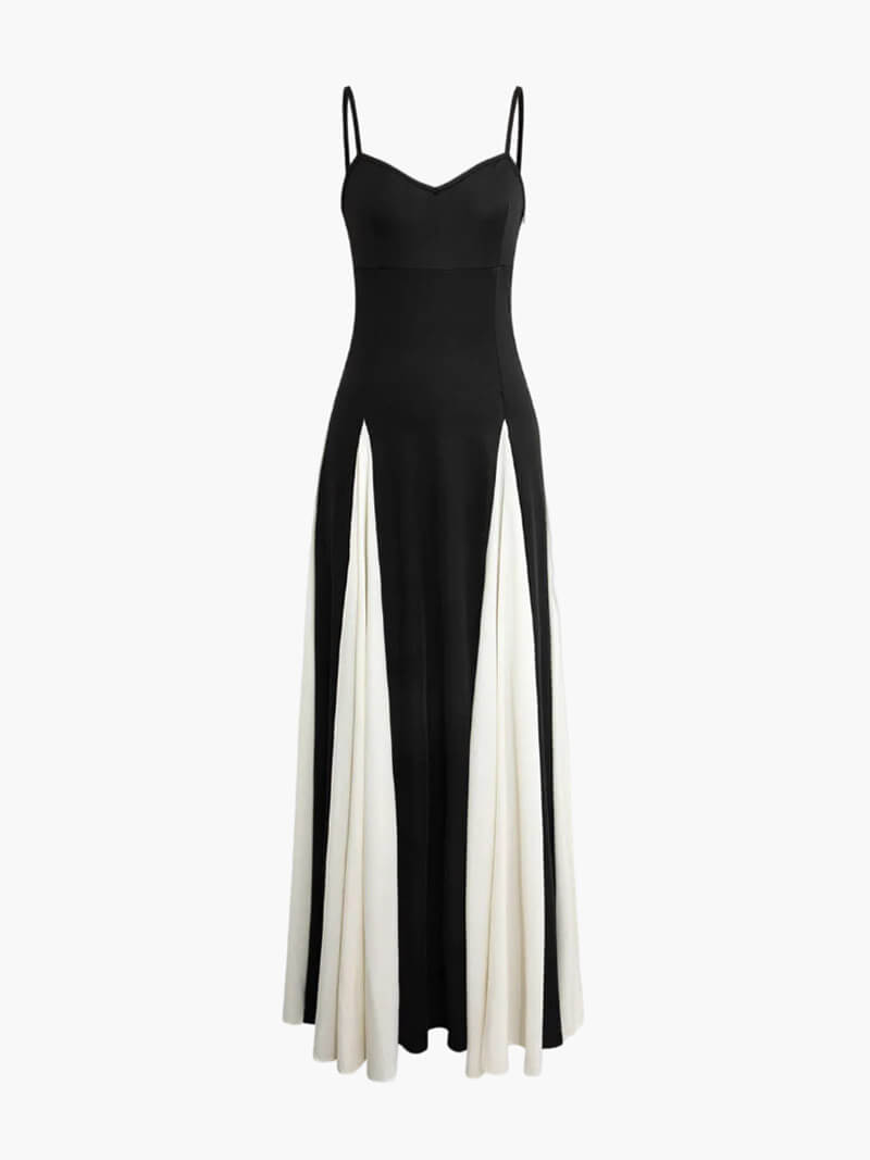 Women’s Dress | Contrast Panel Maxi