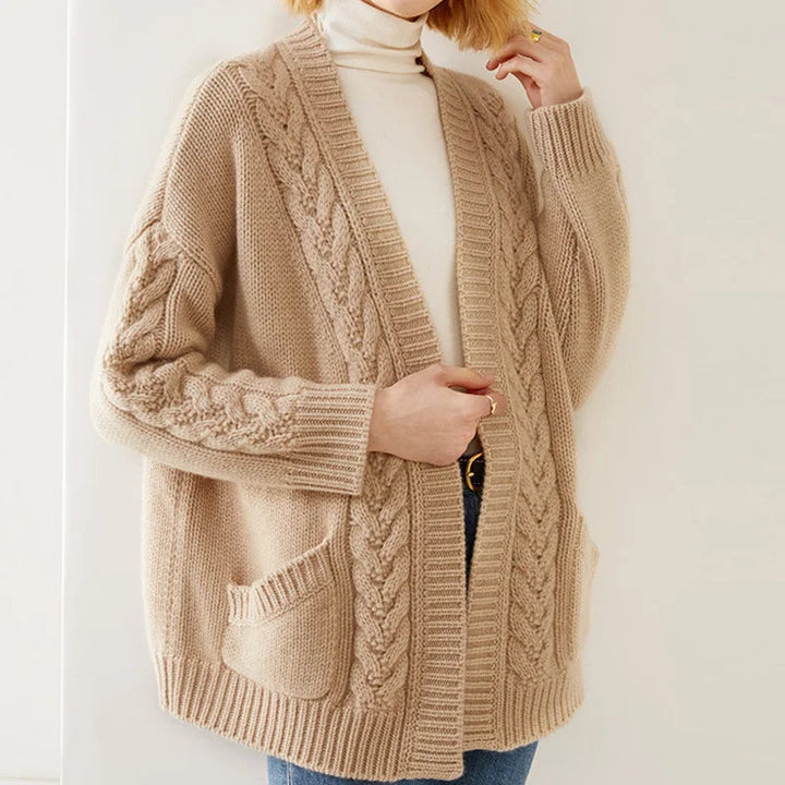 Women’s Cardigan | Cable Knit Open Front