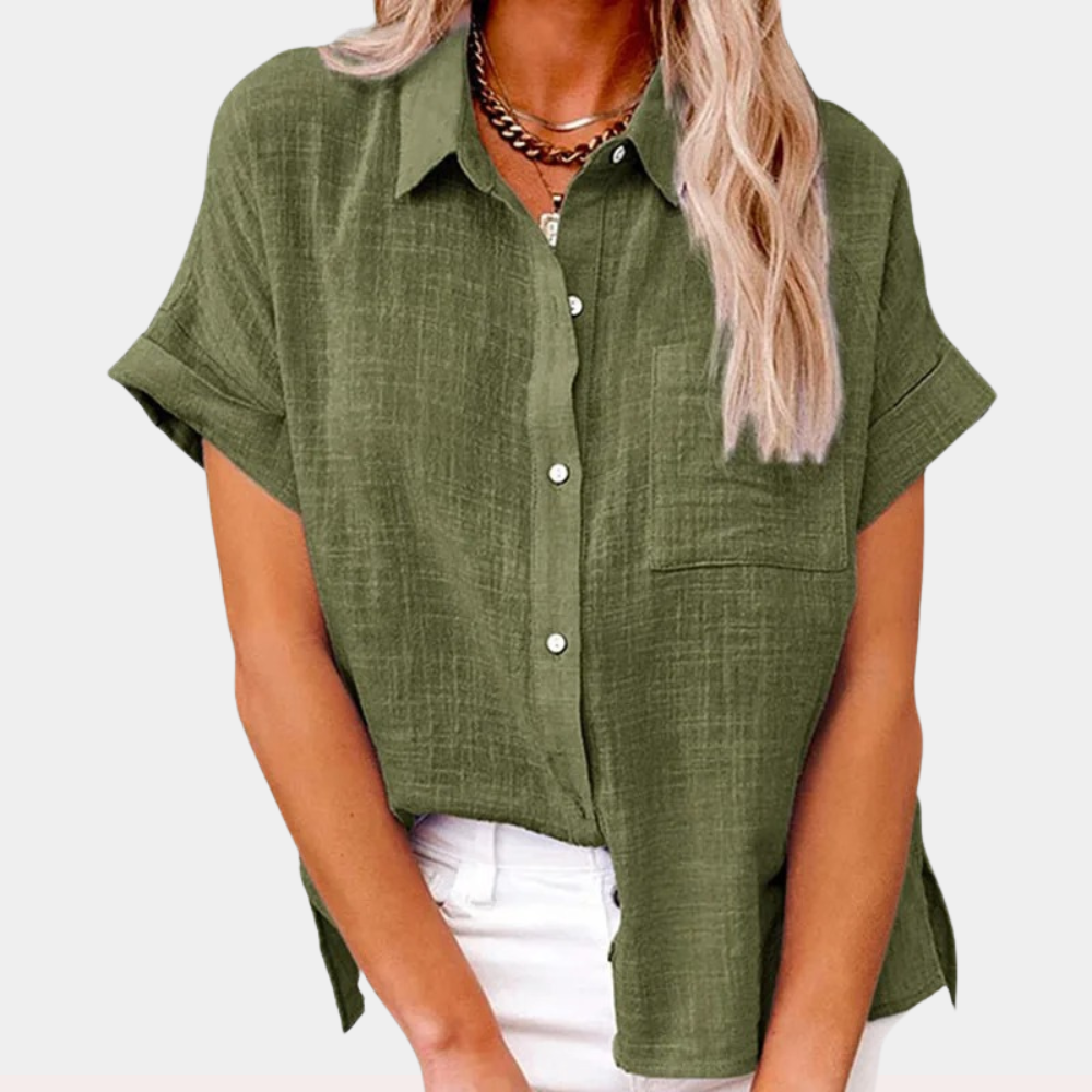 Women’s Shirt | Short Sleeve Button Down