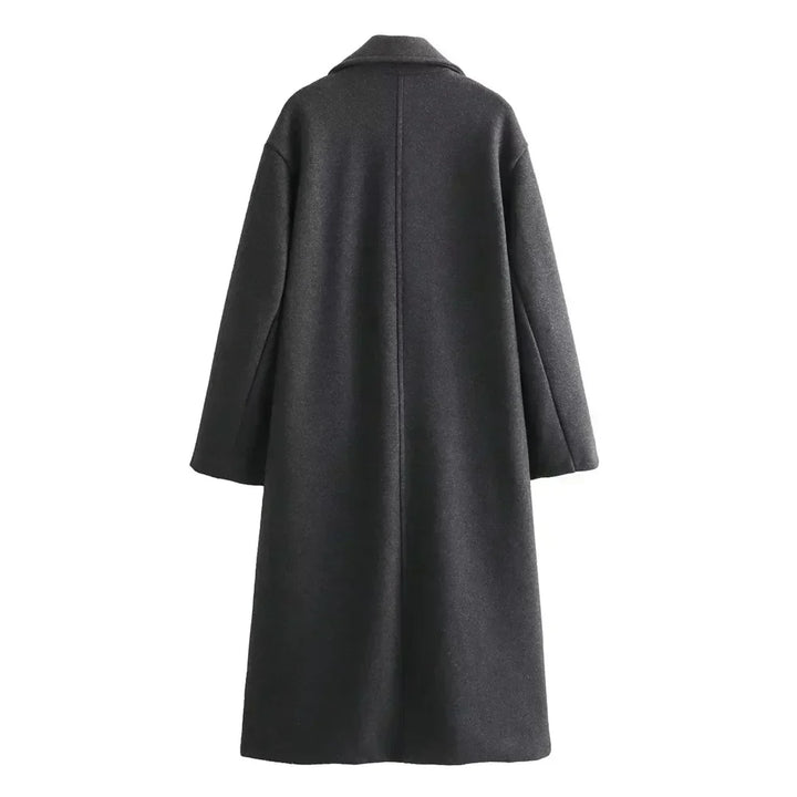 Women’s Coat | Longline Wide Lapel