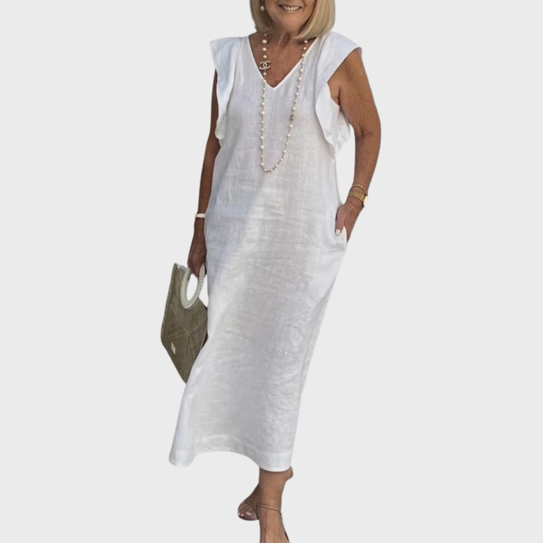 Women's Midi Sundress | Casual Cap Sleeve