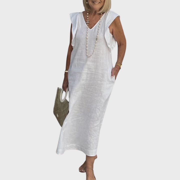 Women's Midi Sundress | Casual Cap Sleeve