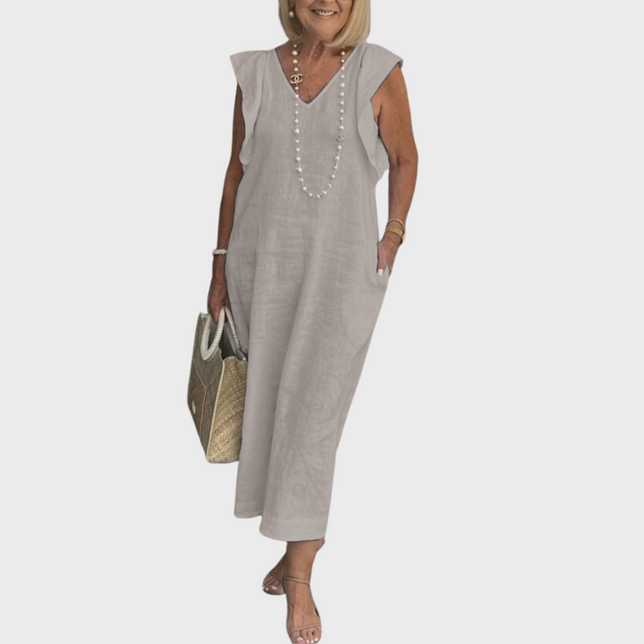 Women's Midi Sundress | Casual Cap Sleeve