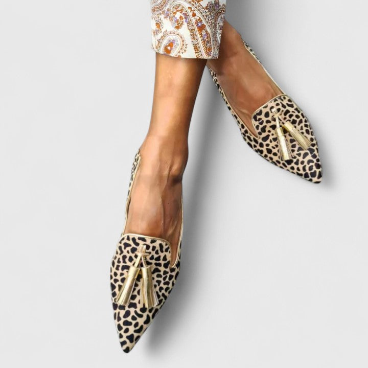 Loafers for Women | Flat Pointed Patterned