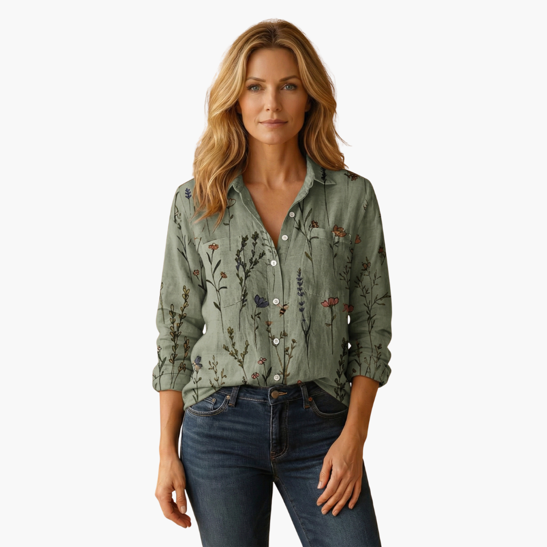Women's Blouse | Long Sleeve Paisley