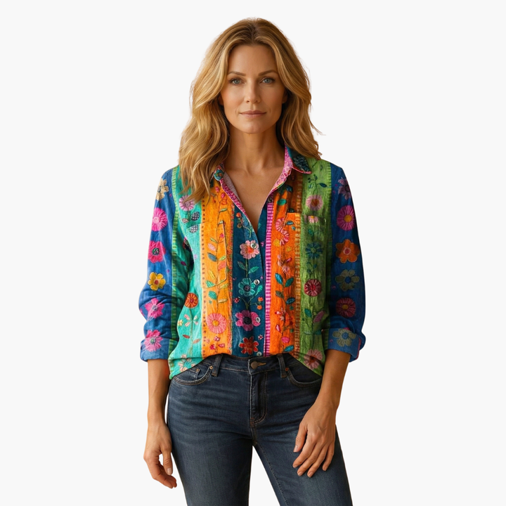 Women's Blouse | Long Sleeve Paisley