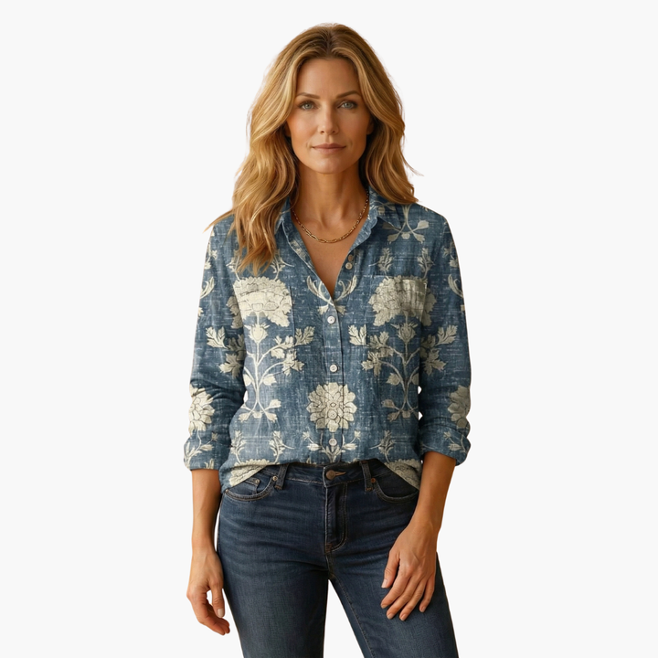 Women's Blouse | Long Sleeve Paisley
