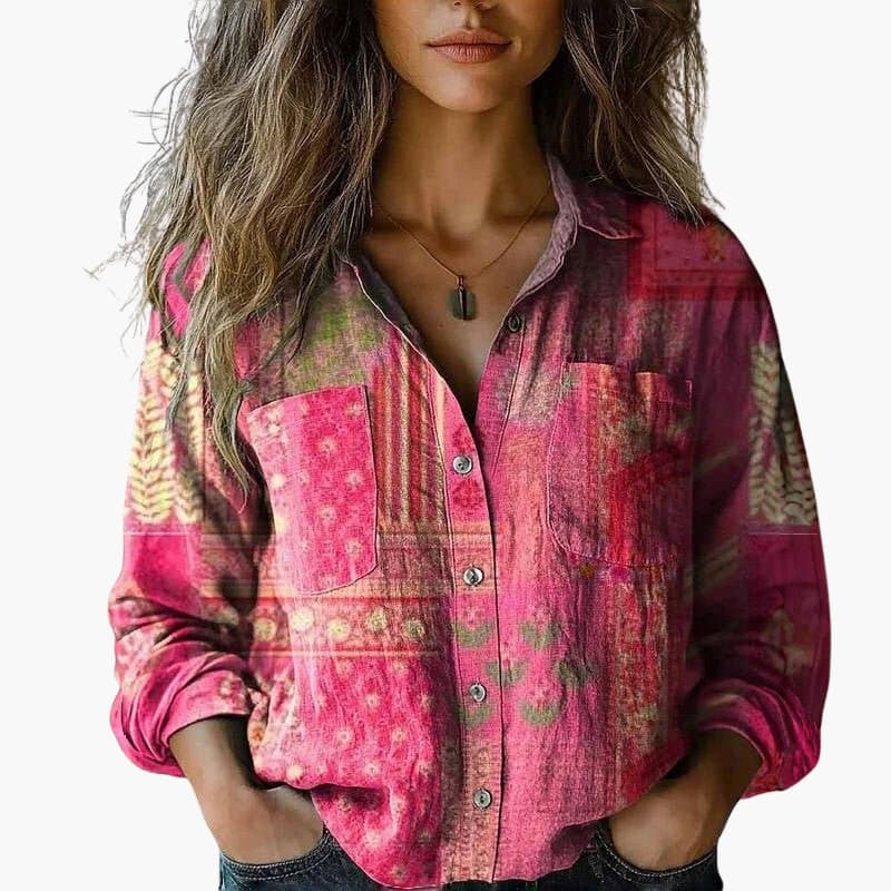 Women's Blouse | Long Sleeve Paisley