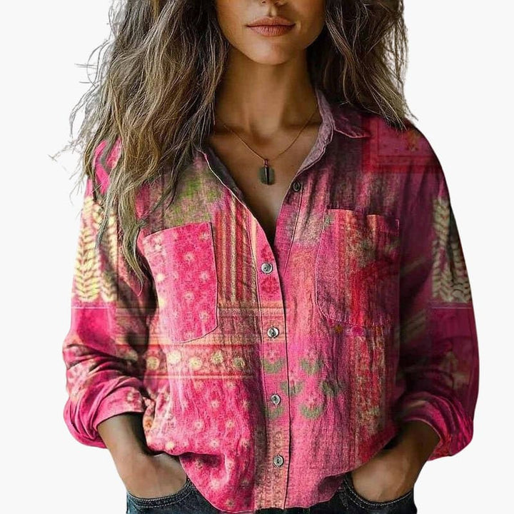 Women's Blouse | Long Sleeve Paisley