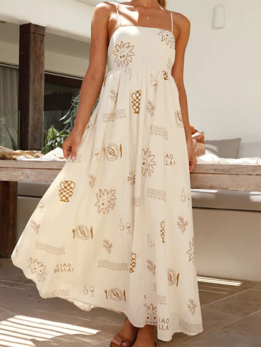 Women's Maxi Sundress | Open Back