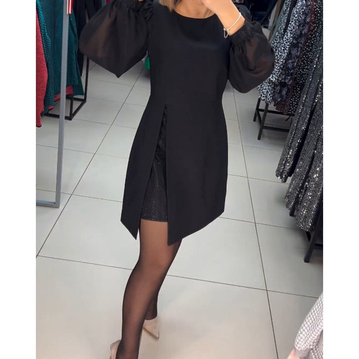 Women's Dress | Structured Mini With Volume Sleeves