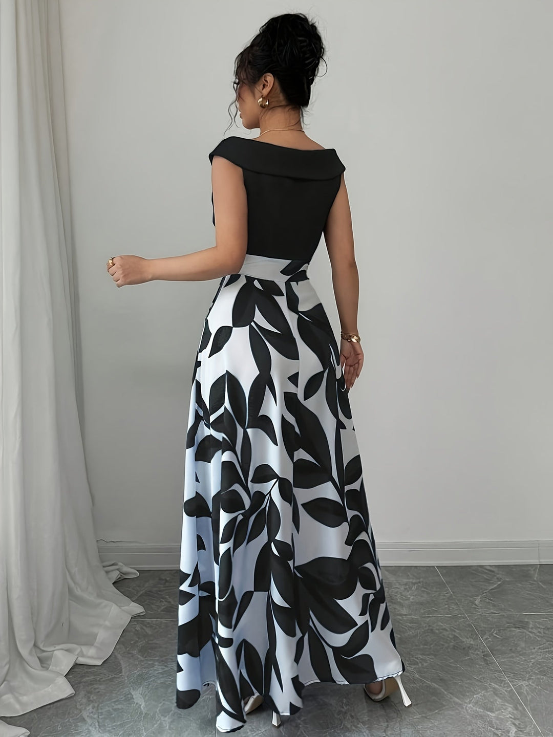 Women's Wedding Guest Maxi Dress | A-Line V-Neck