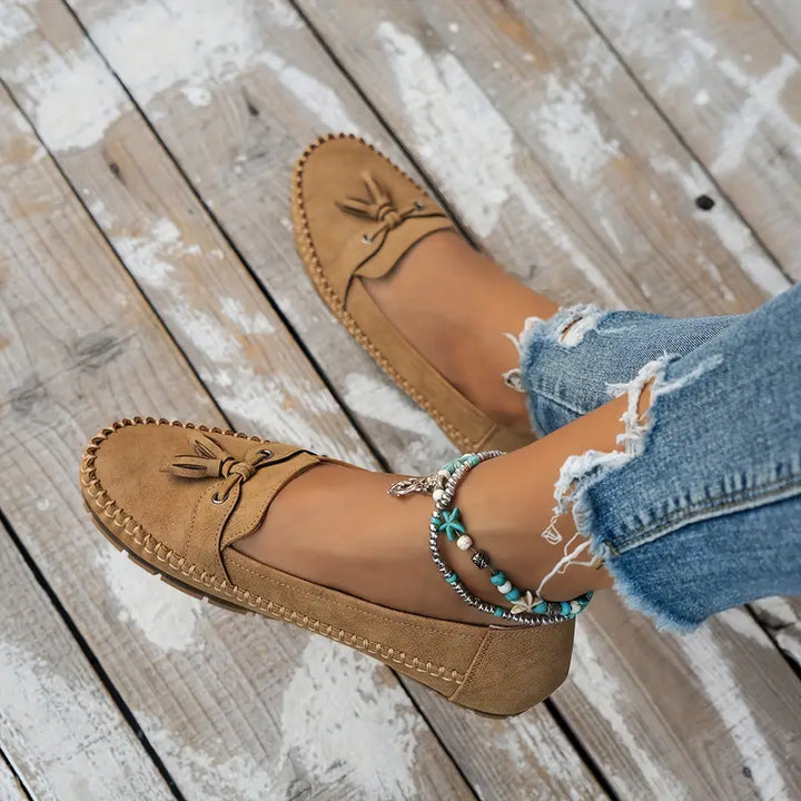 Loafers For Women | Tassel Closed Toe