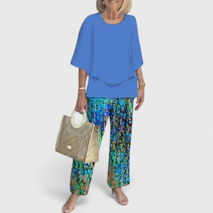 Women's Co-Ord Set | Wide-Leg Floral