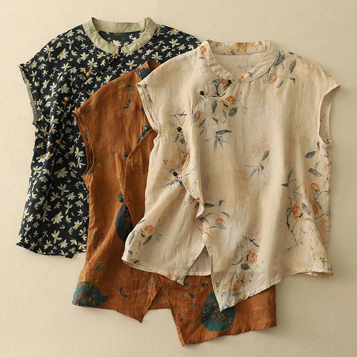 Women’s Blouse | Vintage Sleeveless Floral