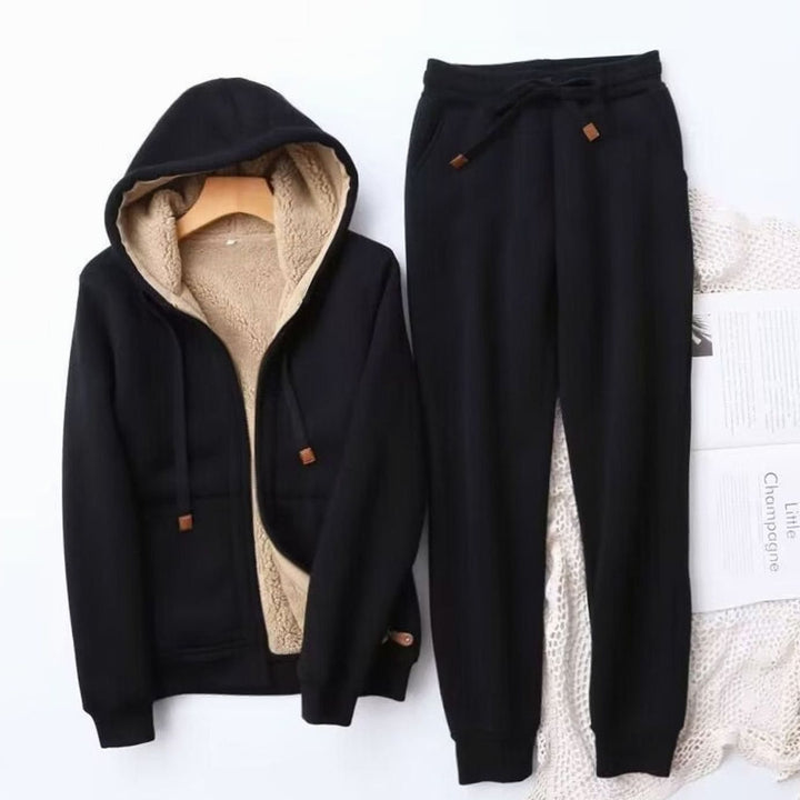 Alexis | Women's Fleece-Lined Relaxed-Fit Winter Hoodie Jogger Set