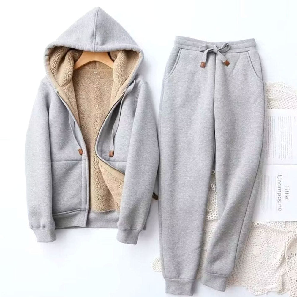 Alexis | Women's Fleece-Lined Relaxed-Fit Winter Hoodie Jogger Set