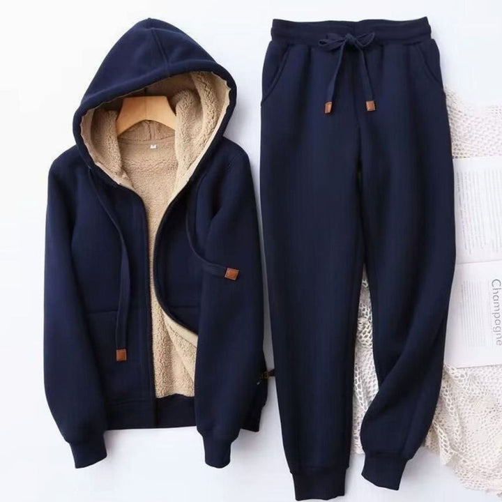 Alexis | Women's Fleece-Lined Relaxed-Fit Winter Hoodie Jogger Set