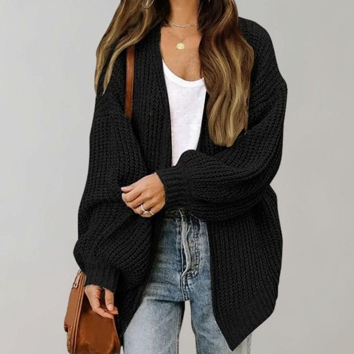 Amber | Women's Relaxed Fit Oversized Knit Open Front Cardigan Sweater