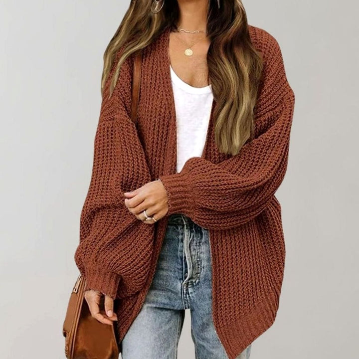 Amber | Women's Relaxed Fit Oversized Knit Open Front Cardigan Sweater