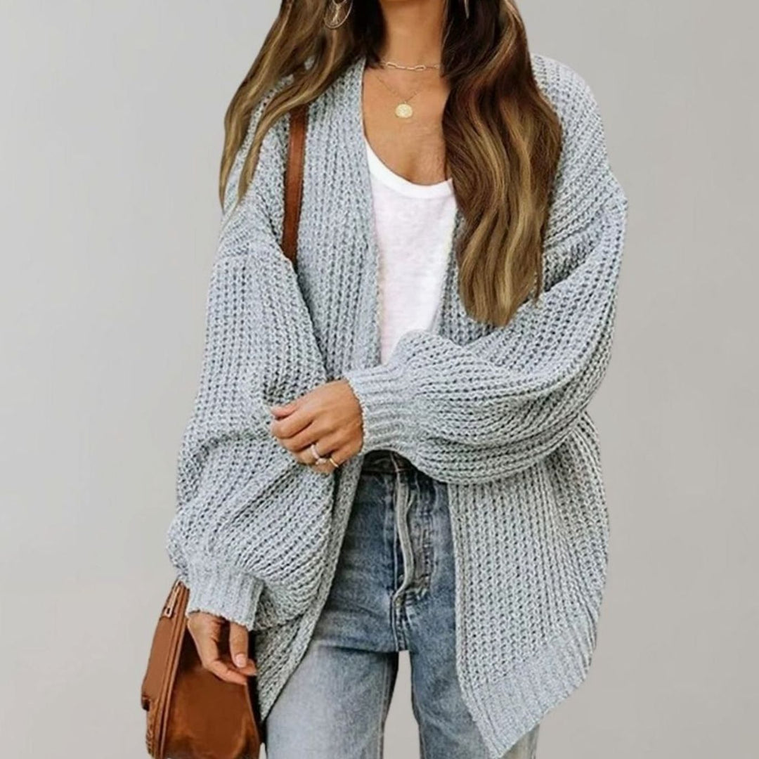 Amber | Women's Relaxed Fit Oversized Knit Open Front Cardigan Sweater