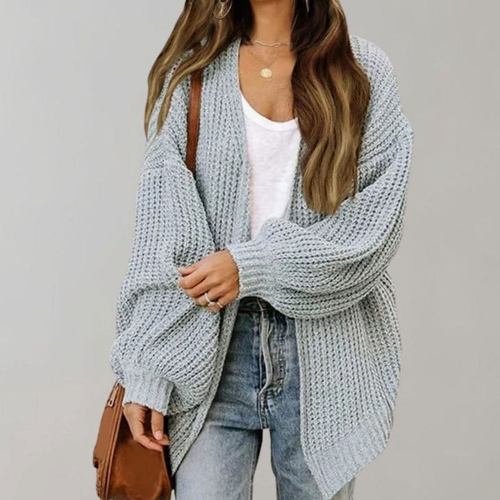 Amber | Women's Relaxed Fit Oversized Knit Open Front Cardigan Sweater