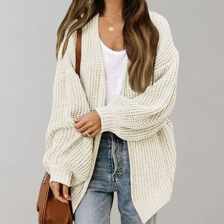 Amber | Women's Relaxed Fit Oversized Knit Open Front Cardigan Sweater