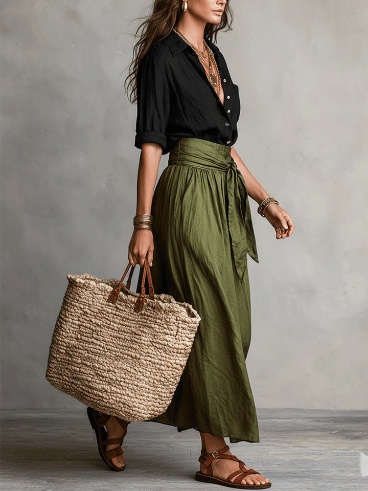 Women's Two-Piece Set | Green Summer Co-Ord