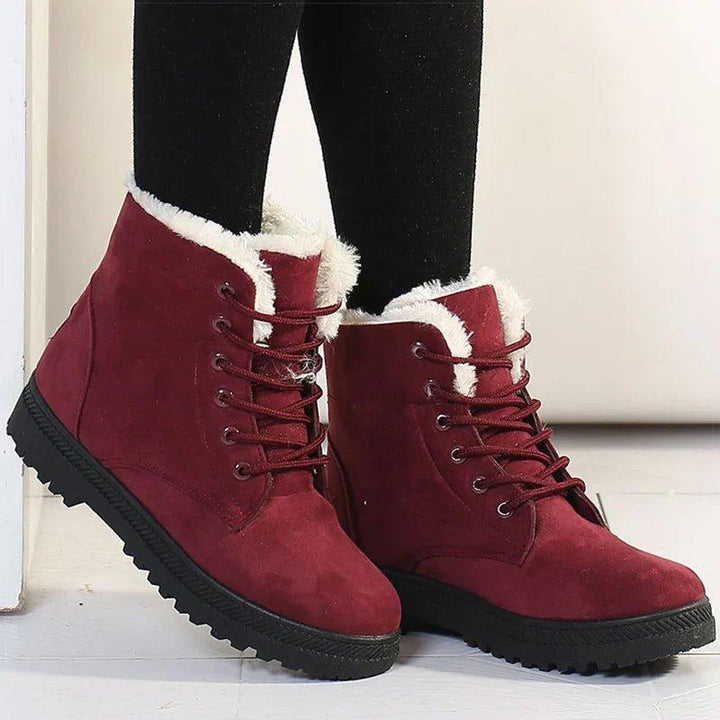 Boots For Women | Lace-Up Ankle Boots With Padded Collar