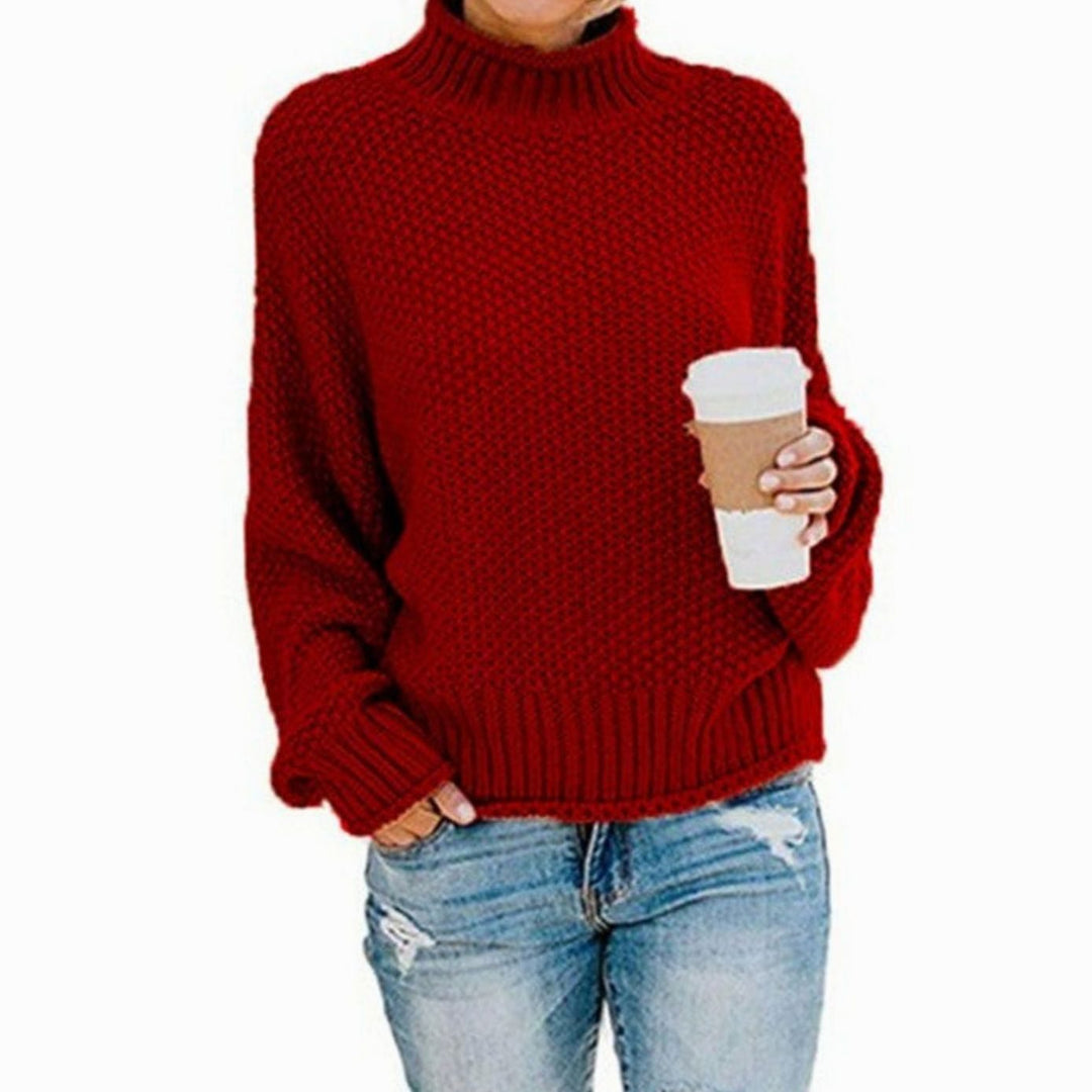 Ariana | Women's Oversized Chunky Knit Turtleneck Sweater