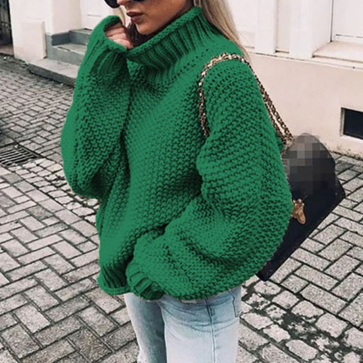 Ariana | Women's Oversized Chunky Knit Turtleneck Sweater