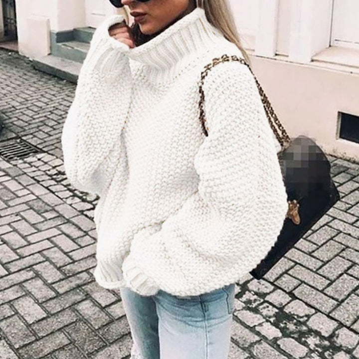 Ariana | Women's Oversized Chunky Knit Turtleneck Sweater