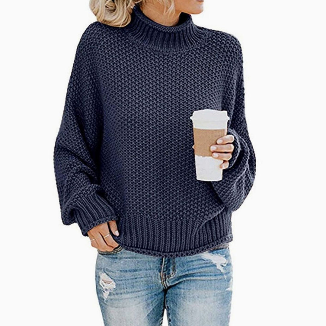 Ariana | Women's Oversized Chunky Knit Turtleneck Sweater