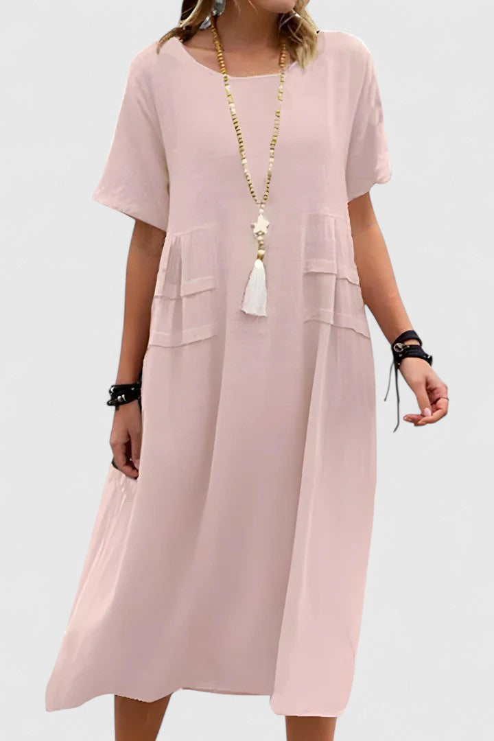 Women's Dress | Midi Length with Wide Hemline