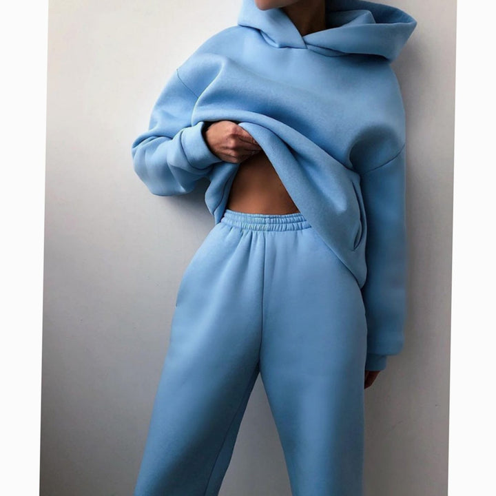 Aubrey | Women's Casual Loose-Fit Hoodie Jogger Two-Piece Set